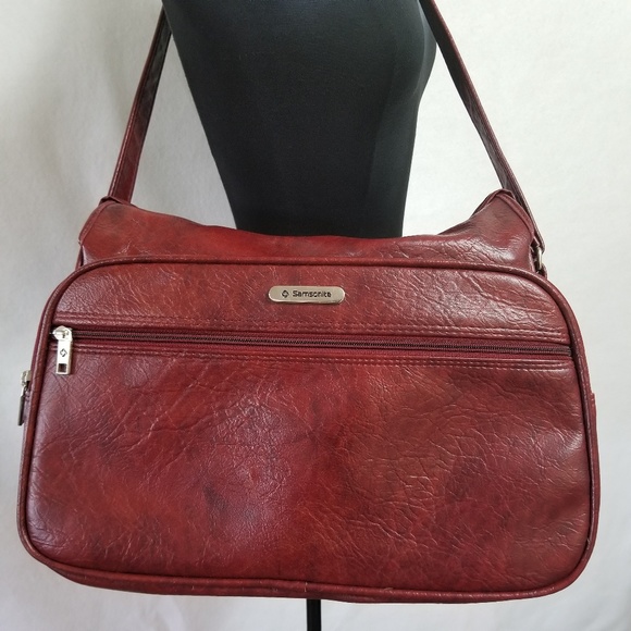 samsonite maroon luggage